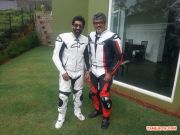 Ajith On New Motorcycle Photo2